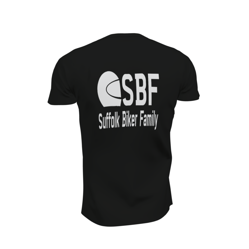 SBF T-Shirt - Rear Logo Plus Small Front Logo - With Optional Name