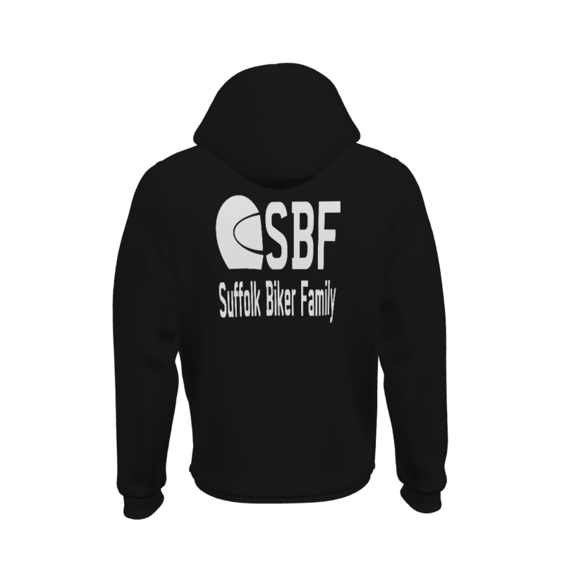 SBF Pullover Hoodie - Rear Logo Plus Small Front Logo - With Optional Name - Image 4