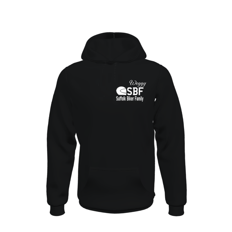 SBF Pullover Hoodie - Rear Logo Plus Small Front Logo - With Optional Name - Image 2