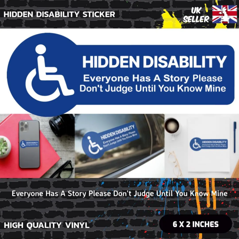 Hidden Disability Choose A Quote Sticker - Image 6