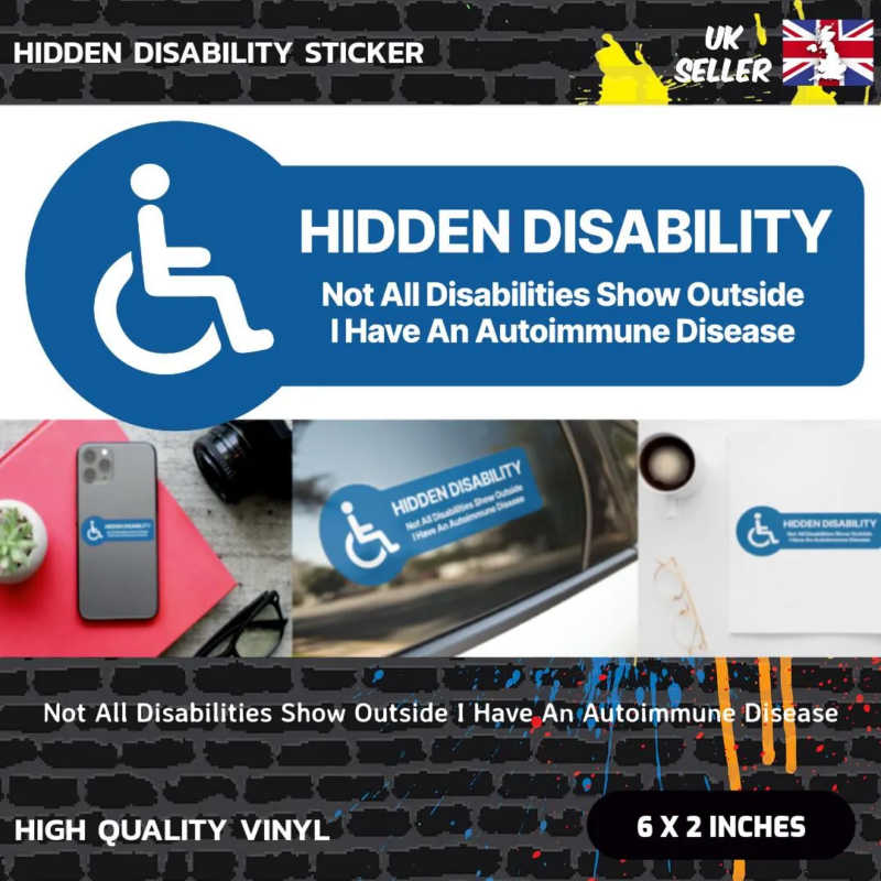 Hidden Disability Choose A Quote Sticker - Image 4