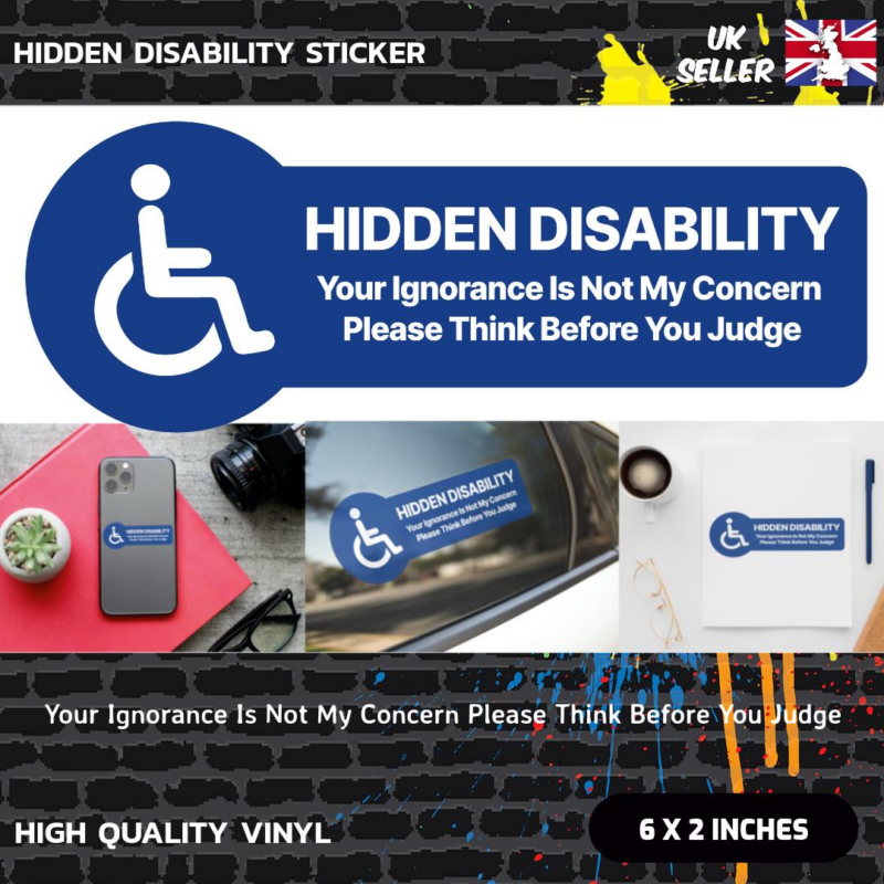 Hidden Disability Choose A Quote Sticker - Image 5