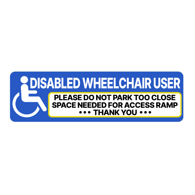 Wheelchair Access Ramp Disabled Mobility Sticker - Image 2