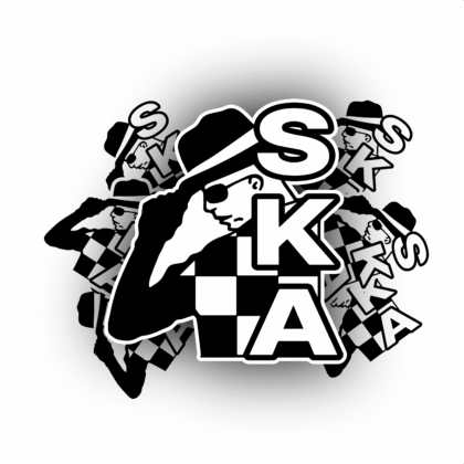 SKA Man Rude Boy Mod 2 Tone - Sticker